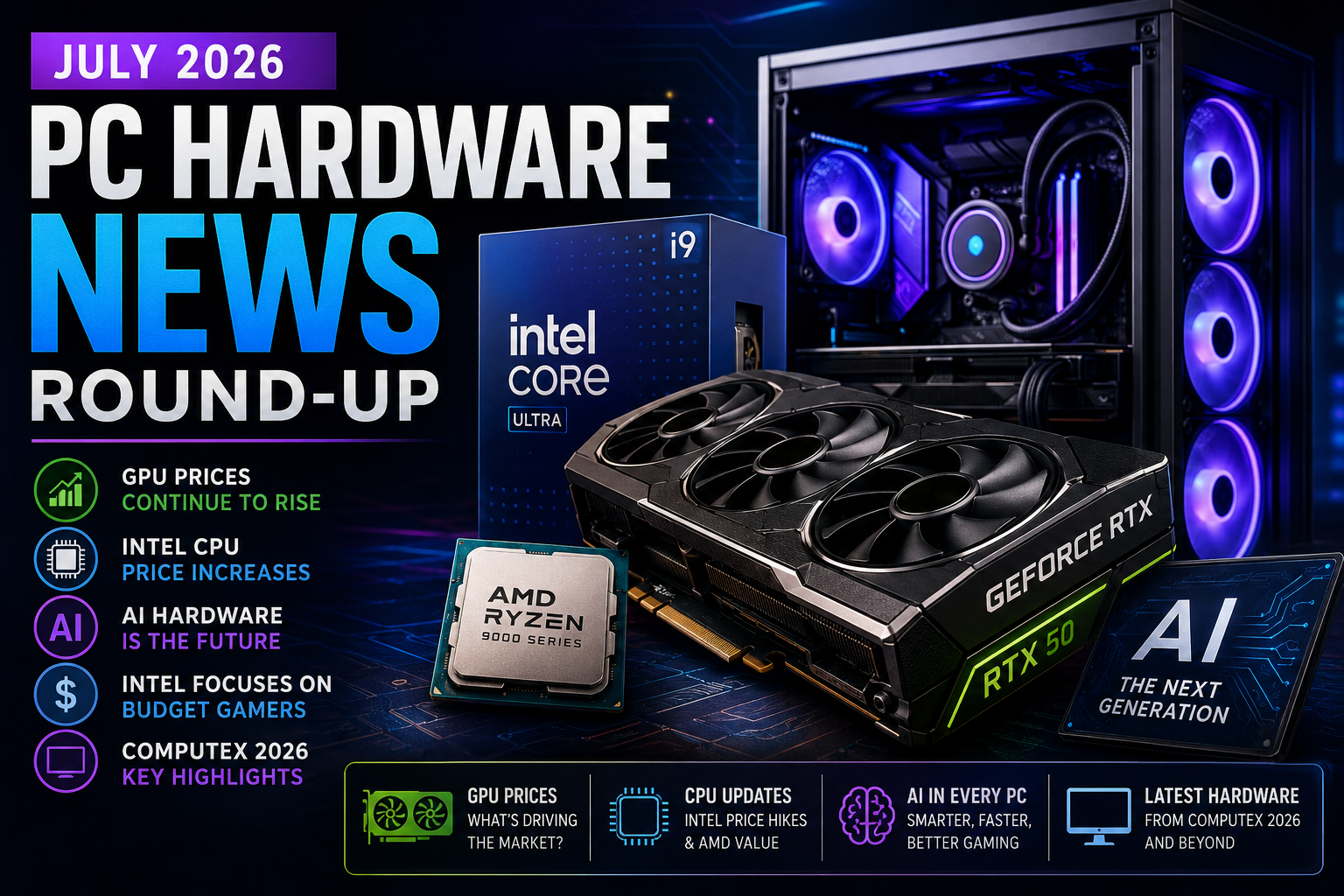 PC Hardware News July 2026 | GPU & CPU Updates