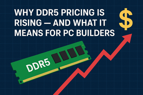 DDR5 Ram and text about pricing