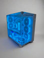 white gaming pc with rgb lighting