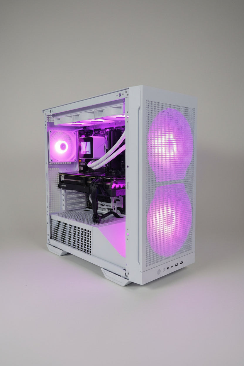 gaming pc with rgb lighting